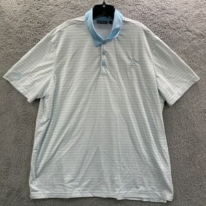 Adidas Pinehurst Polo Shirt Mens Size 3XL White Blue Golf